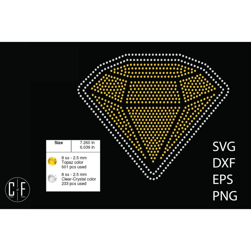 Diamond Rhinestone Template1014 0