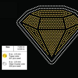 diamond rhinestone template-1014