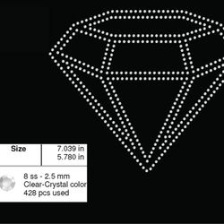 diamond rhinestone template-1015