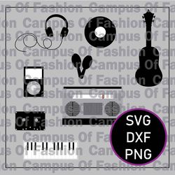 music instruments svg cutfile-1017