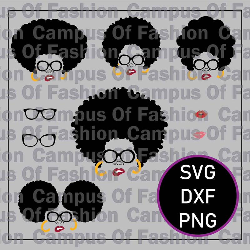 Womans Face SVG Cutfile1021 0