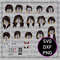 Womans Face SVG Cutfile1024 0