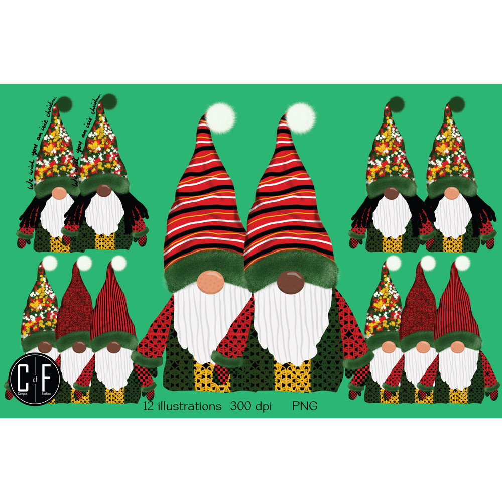 Christmas Gnomes Clip ArtCA1009 0