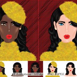 woman's face clip art-ca1010