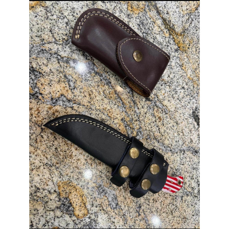 Handmade D2 Steel American Flag Handle Pocket Knife 2