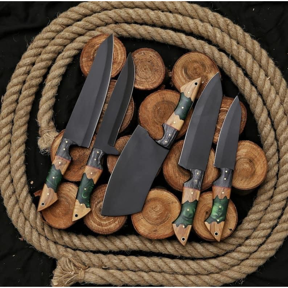 Handmade Corban Steel Chef Knives Set 3