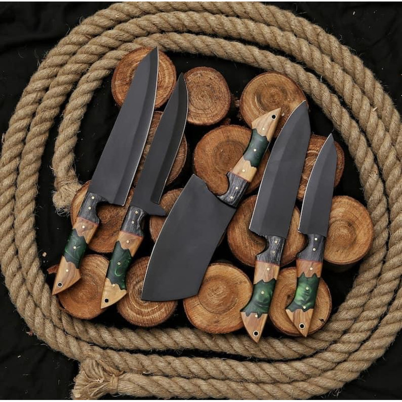 Handmade Corban Steel Chef Knives Set 3
