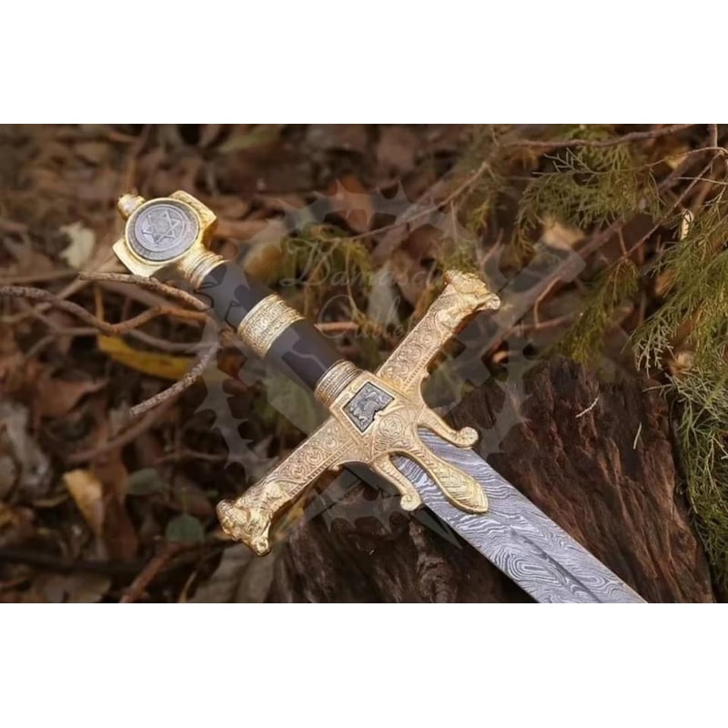 Hand Forgad Damascas Steel Sword 1