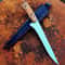 Custom Handmade D2 Steel Blade With Pakka Wood Handle Fishing Fillet Knife Kitchen Knife With Leat 2