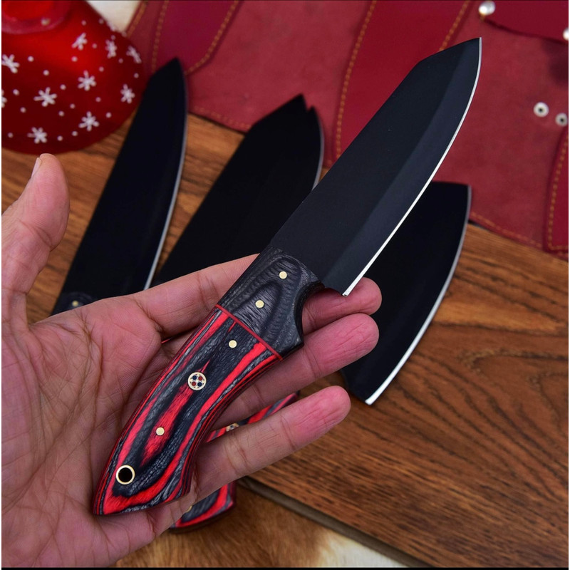 HandForged Carbon Steel Chef Knife Set 2