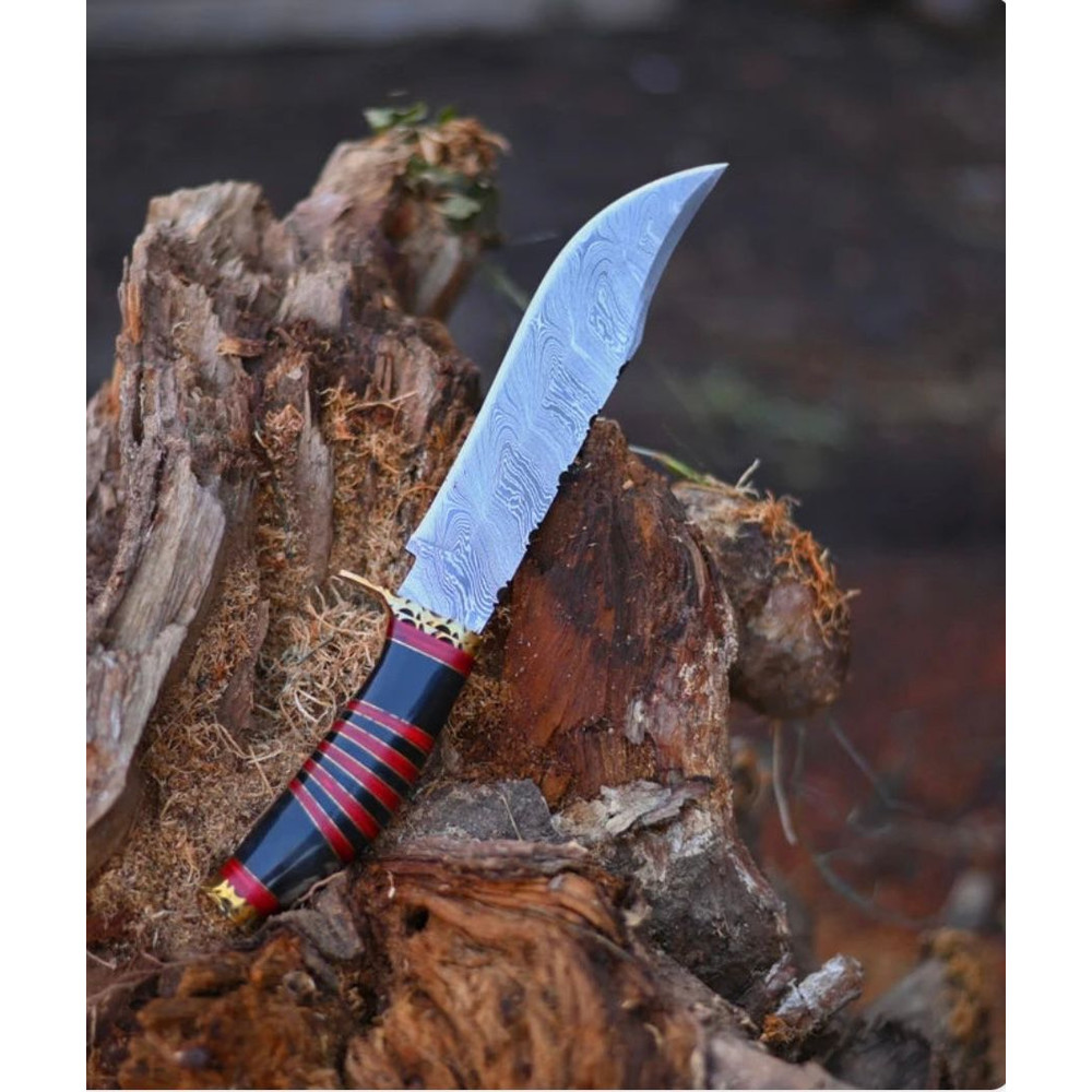 Vintage Damascus Steel Bowie Knife 1