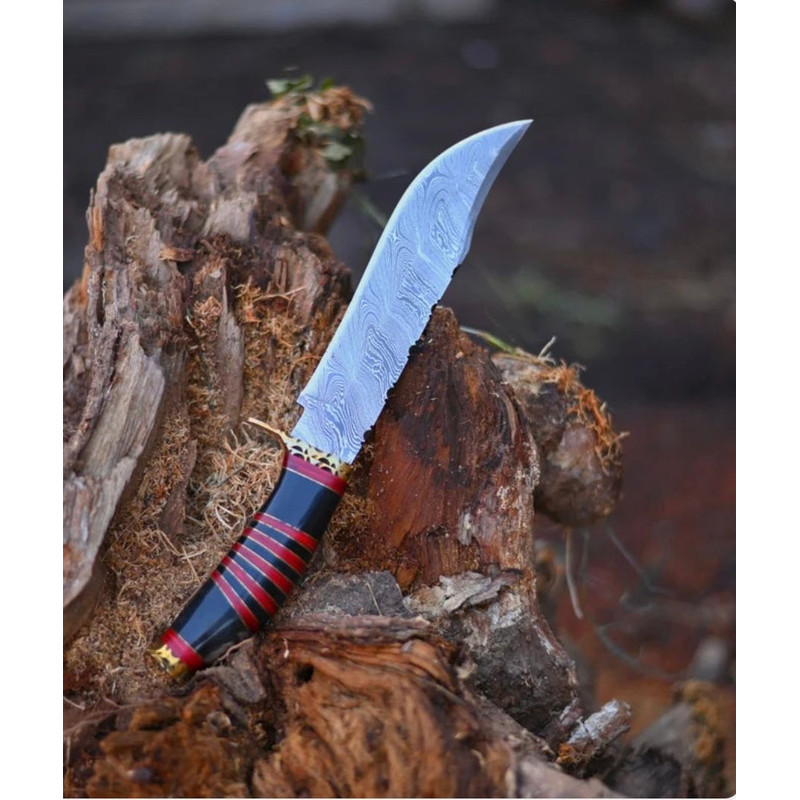 Vintage Damascus Steel Bowie Knife 1