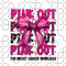 Pink Out Tackle Breast Cancer Png Football Coquette PNG Cancer Awareness Png Fight Breast Cancer Pngpink Out Sublima 0