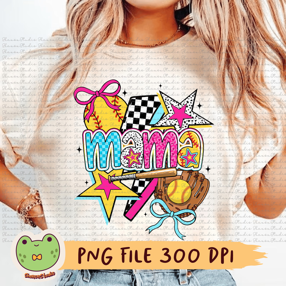 Mama Png Retro Png Softball Png Softball Lover Png Leopard Png Coquette Png Love Mom Png Sublimatio 0