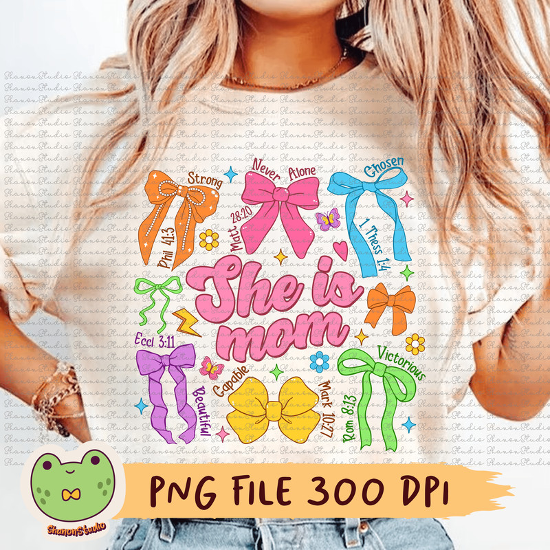 She Is Mom Png Christian Cross Png Bible Christian Png Coquette Png Christian Followers Png Mothers 0