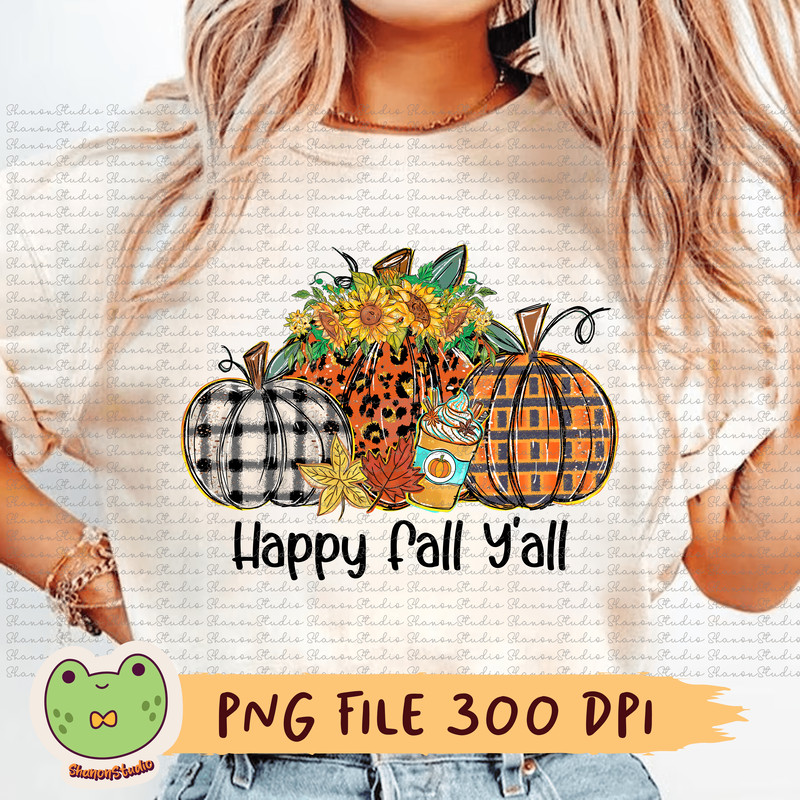 Happy Fall YAll Png Pumpkin Png Leopard Pumpkin Png Sunflower Png Fall Png Pumpkin Lover Png Pumpki 0