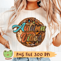 autumn vibes png, autumn png, leopard print png, vintage png, fall png, fall vibes png, fall season, autumn sublimation
