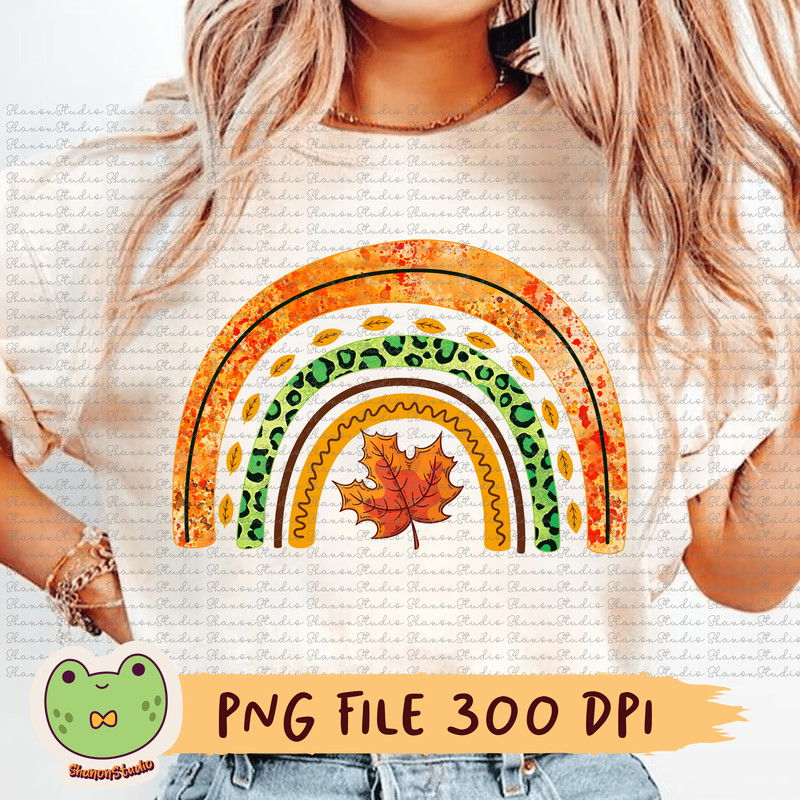 Fall Rainbow Png Leopard Rainbow Png Autumn Rainbow Png Fall Png Maple Leaf Png Autumn Png Fall Vib 0
