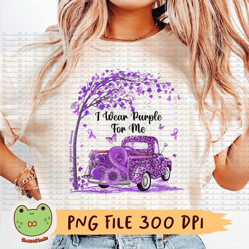 I Wear Purple For My Mom Png Alzheimers Awareness Png Alzheimers Png Purple Truck Purple Ribbon Leo 0