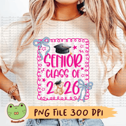 senior class of 2026 png, coquette png, first day of school png, back to school png, graduation png, school sublimation