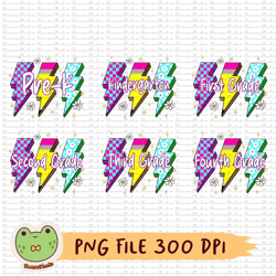 back to school bundle png, pencil, checkered, pre k, kindergarten, 1st grade to 4th grade, school bundle sublimation