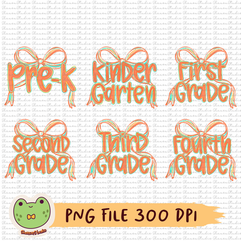 Back To School Bundle Coquette Brushstroke Pre K Kindergarten 1st Grade To 4th Grade School Sublima 0