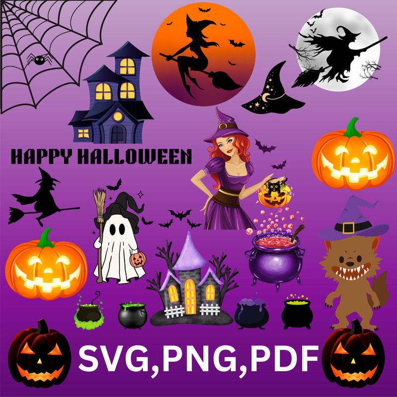 Halloween SVG PNG PDF BUNDLE 0