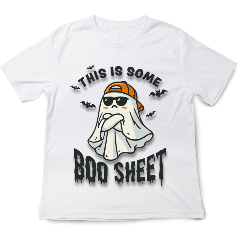 Smart Ghost Halloween Boo Sheet SVG JPG PNG PDF Instant Download 1