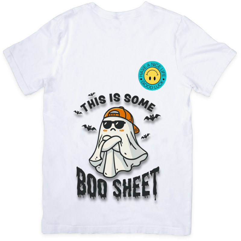 Smart Ghost Halloween Boo Sheet SVG JPG PNG PDF Instant Download 2