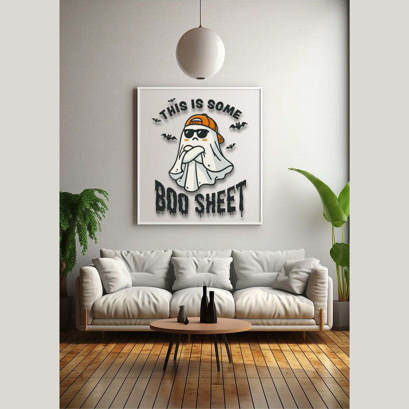 Smart Ghost Halloween Boo Sheet SVG JPG PNG PDF Instant Download 4
