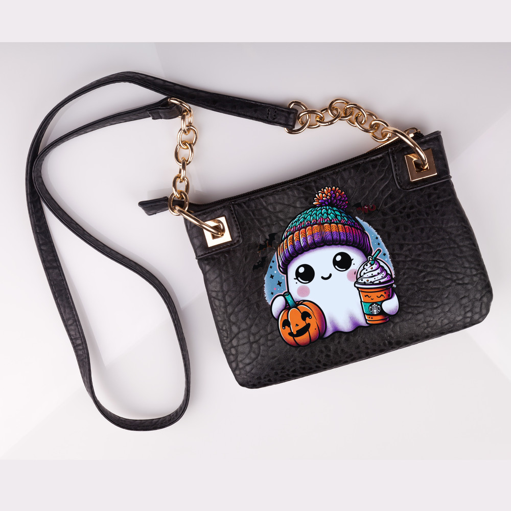 Cute Baby Halloween Girl Ghost Coffee Bougie Bougie Ghost Here For The Boos Sticker Mug Trending SVG JPG PNGPDF 2