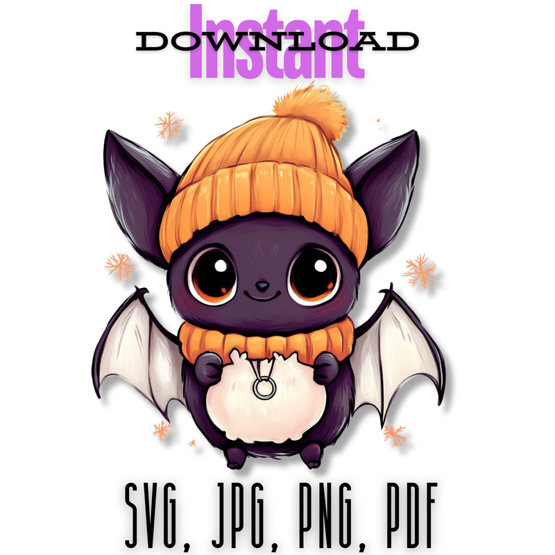 Cute Bat Halloween Bougie Ghost Sticker Mug Trending Png Tshirt Design Svg Instant Download 0