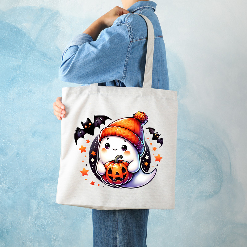 Cute Ghost Halloween Pumpkin Bougie Ghost Here For The Boos Fall Sticker Spooky File Provide SVG JPG PNG PDF 4