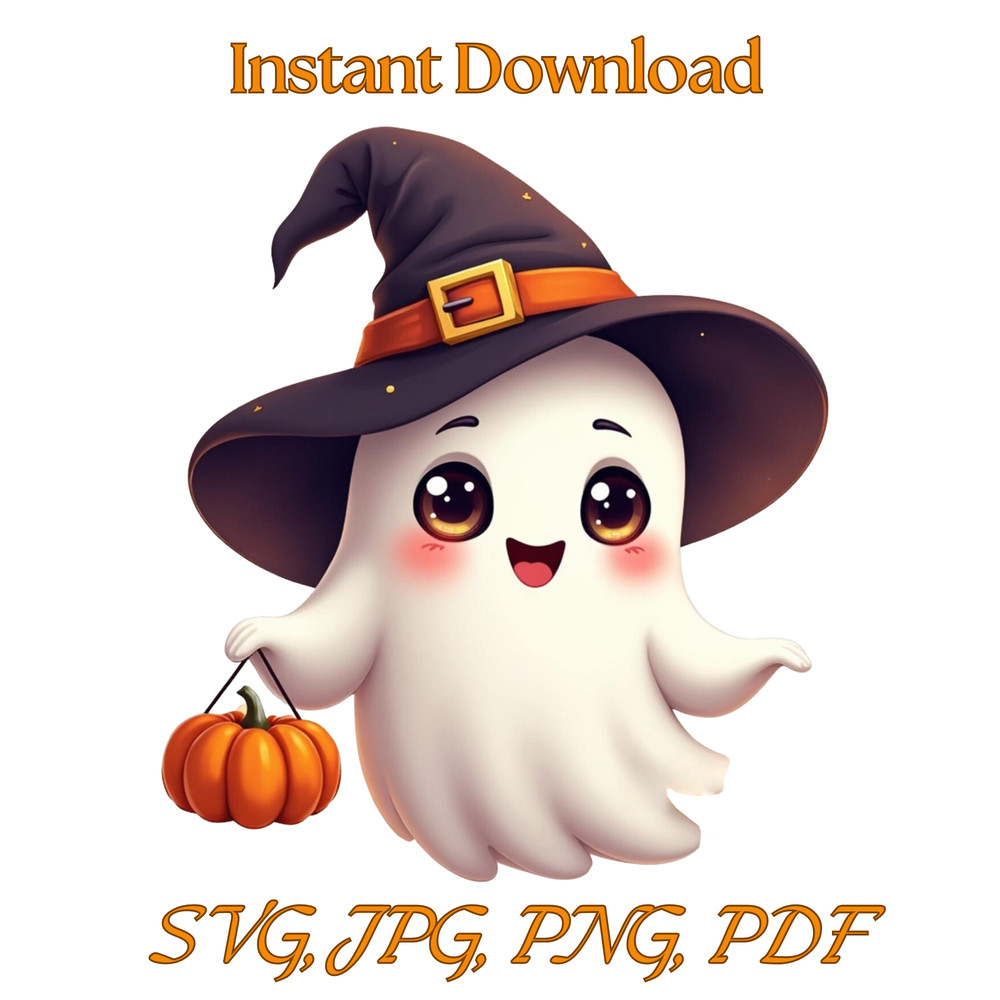 Cute Ghost Cute Halloween Bougie Ghost Here For The Boos Sticker Mug Svg Jpg Png Pdf 0