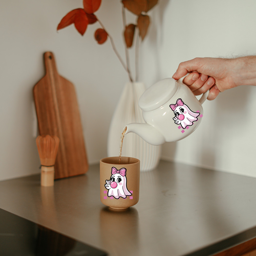 Cute Girly Ghost Blowing Bubble Blowing Bubble Girl Cute Ghost Fall Shirt Sublimation Retro Fall Svg Jpg Png Pdf 3