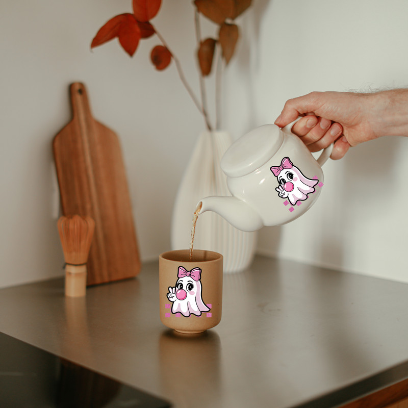 Cute Girly Ghost Blowing Bubble Blowing Bubble Girl Cute Ghost Fall Shirt Sublimation Retro Fall Svg Jpg Png Pdf 3