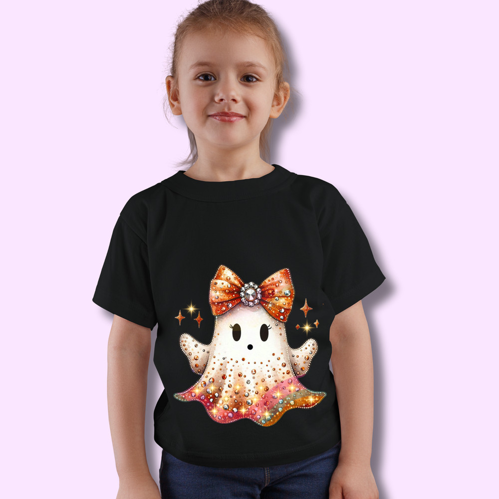 Cute Ghost Faux Glitter Glam Sparkly Bougie Ghost Here For The Boos Sticker Design Trending Ghost Svgjpgpngpdf 1