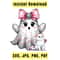Cute Ghost Faux Glitter Glam Sparkly Bougie Ghost Here For The Boos Trending G Svg Jpg Png Pdf 0