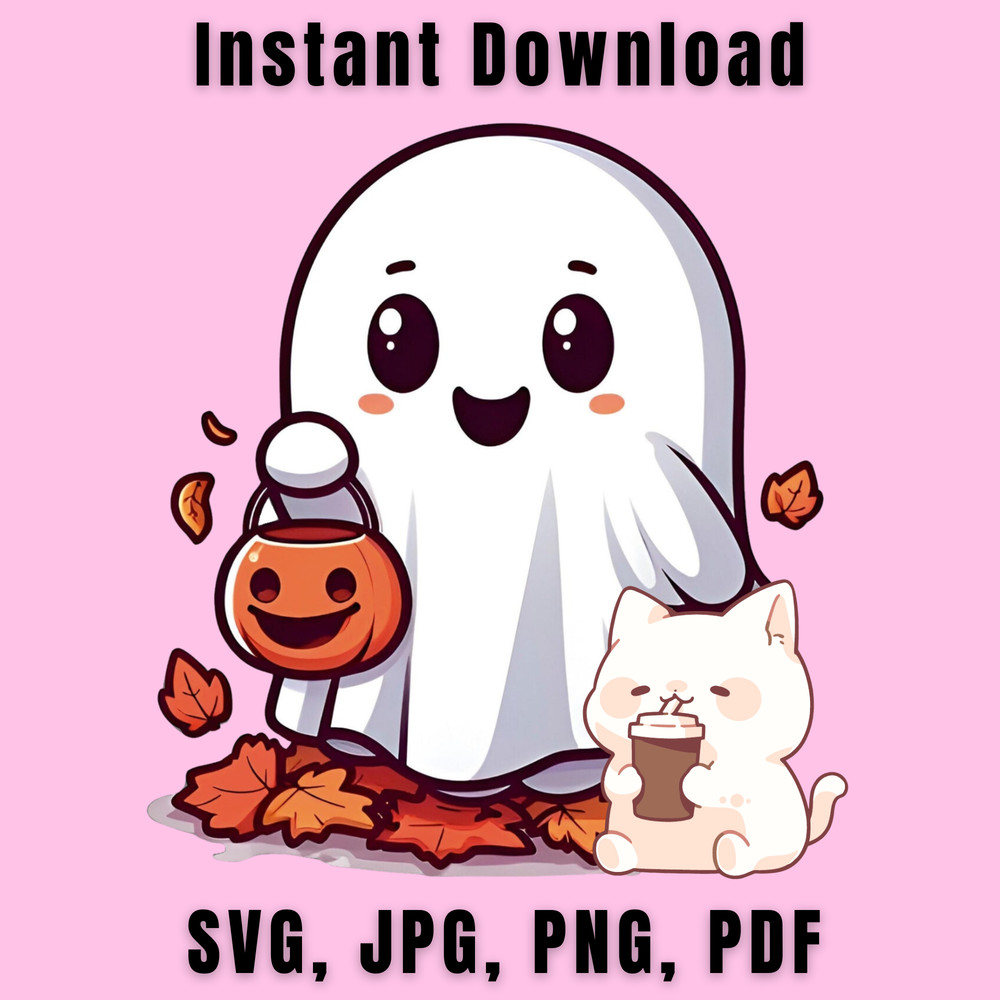 Cute Ghost Tshirts Halloween Stiker Ghost Sticker Halloween Mugs Cups Svg Jpg Png 0