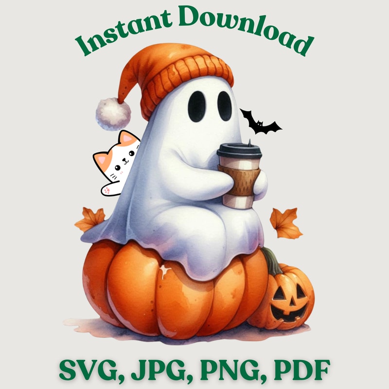 Cute Ghost Cute Halloween Sticker Halloween Decal Ghost Spark Plug Halloween Mugs Pumpkin Halloween Ghost 0