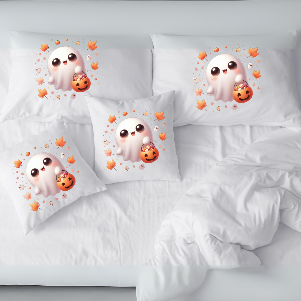 Cute Ghost  Trick Or Treat Halloween Bougie Pumpkin Sublimation Design Trending Png Svg Jpg Png Pdf 4