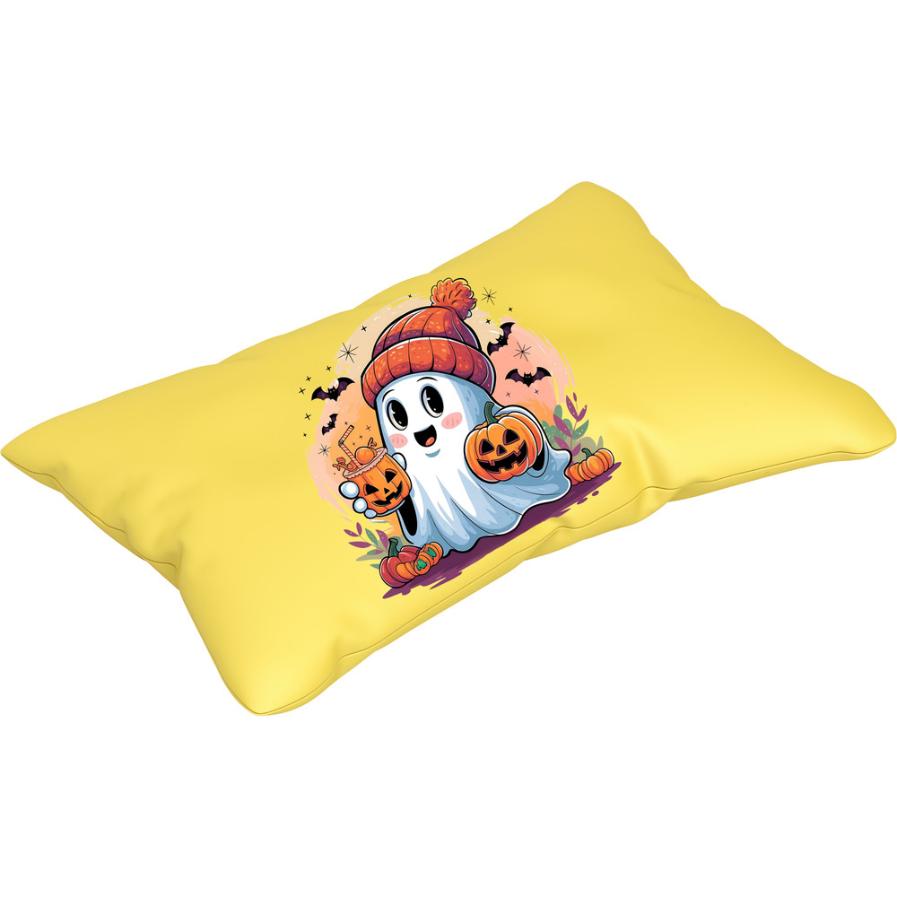 Adorable Halloween Ghost Clipart Set Cute Kawaii Ghost With Pumpkins Svg Jpg Png Pdf 4