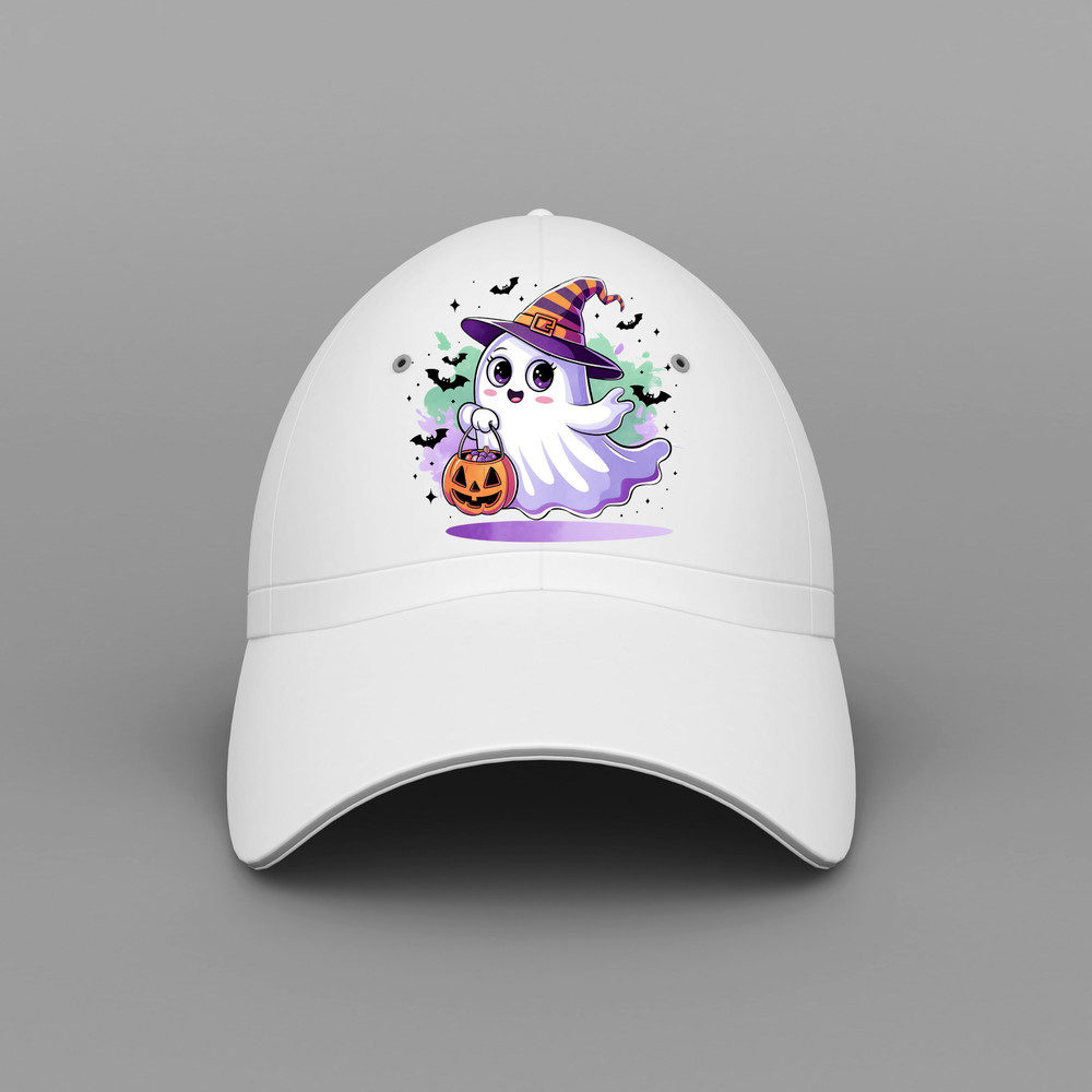 Adorable Halloween Ghost Clipart Set Cute Kawaii Ghost With Pumpkins Cute Halloween Svgjpgpngpdf 4