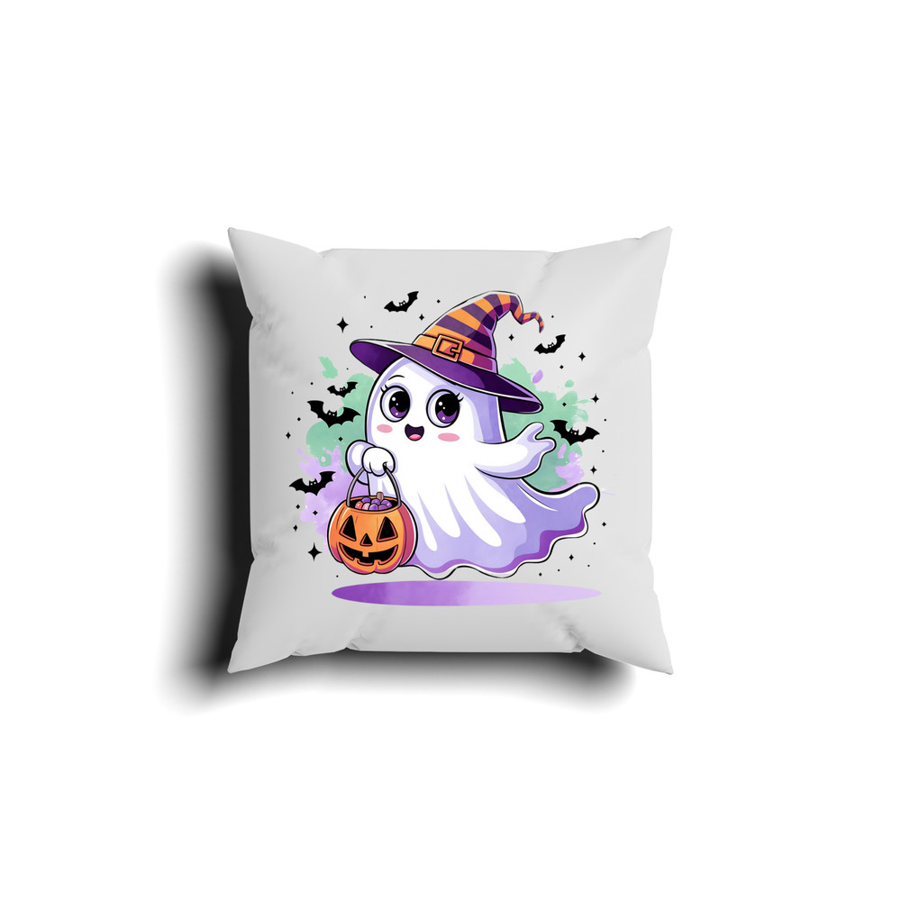Adorable Halloween Ghost Clipart Set Cute Kawaii Ghost With Pumpkins Cute Halloween Svgjpgpngpdf 5