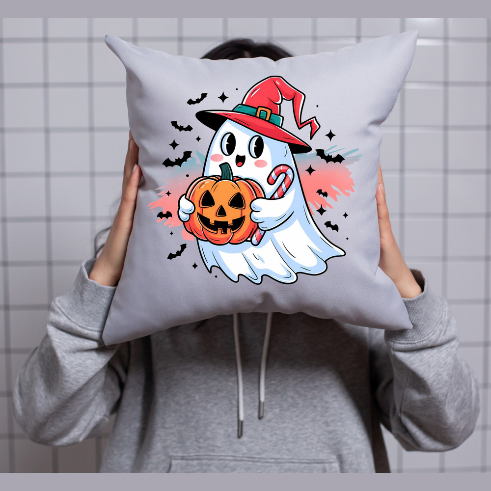 Cute Halloween Ghost Halloween Pumpkin Svg Jpg Png Pdf Instant Download 3