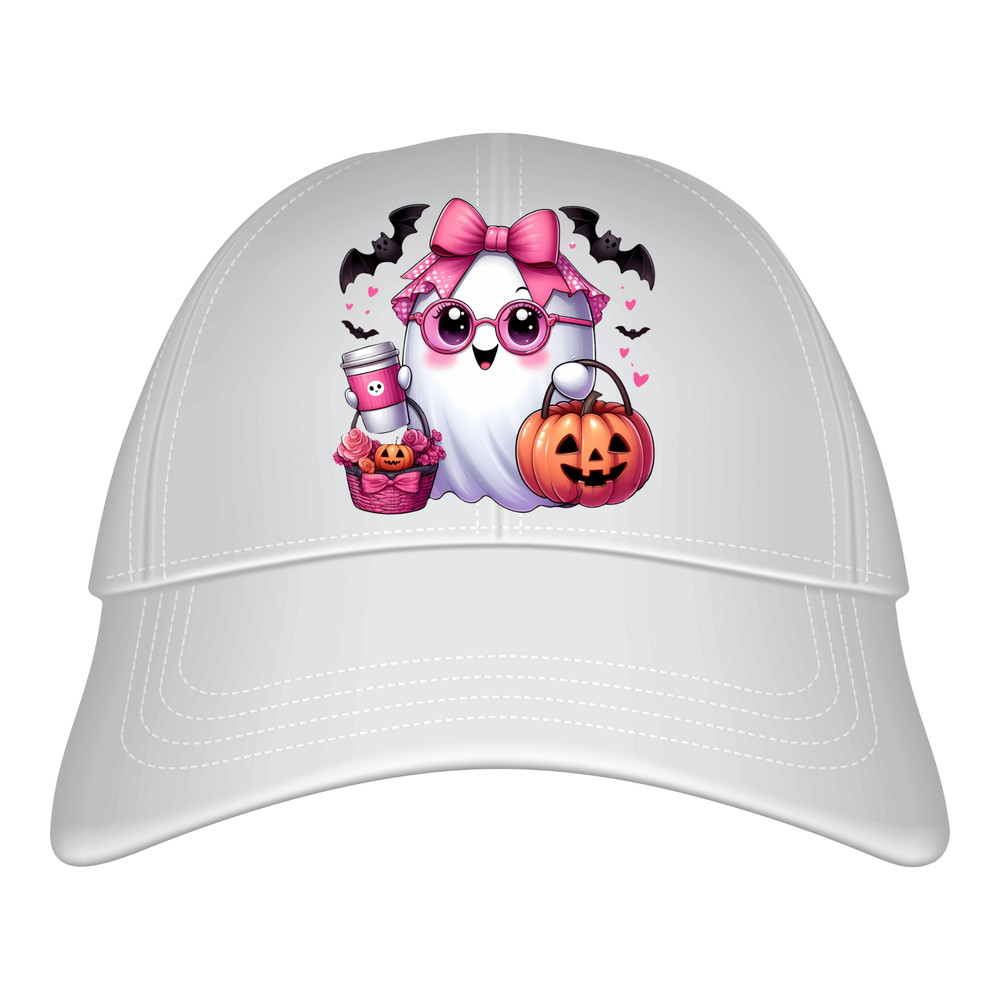 Pink Ghost Cute Halloween Ghost Clipart Pumpkin Halloween Sublimation Design Mug And Sticker Svg Jpg Png Pdf 4