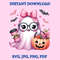 Pink Ghost Cute Halloween Ghost Clipart Pumpkin PNG Halloween Sublimation Design Mug And Sticker Svg Jpg Png Pdf 7