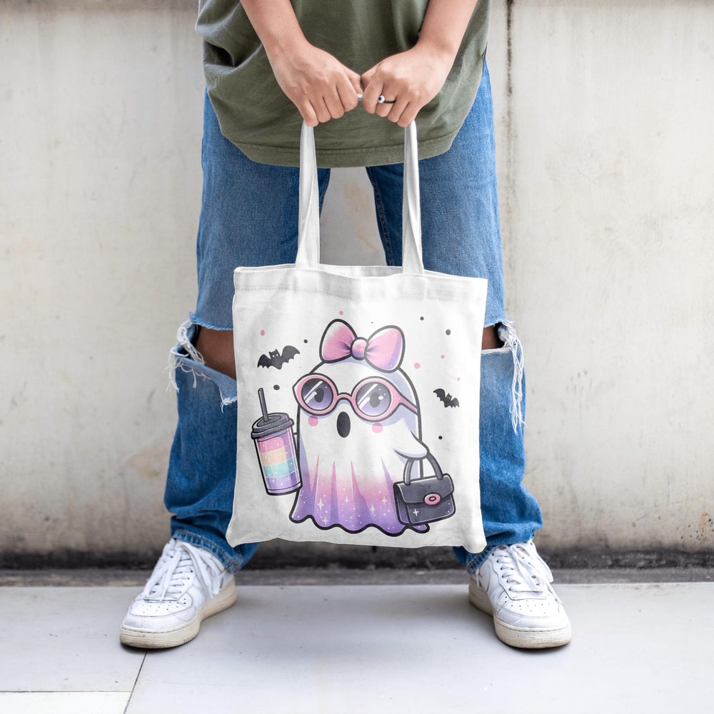 Cute Ghost Ghost Girl Halloween Clipart Sticker Mug Sticker Svg Jpg Png Pdf 3