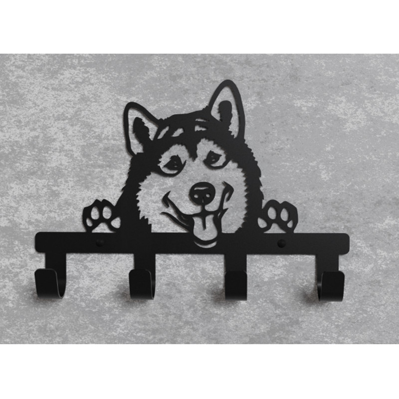 Large Selection Hooks With Dogs Of Different Breeds Wall Hanger 3