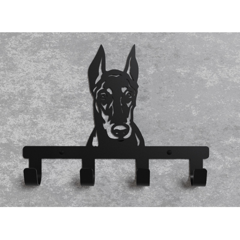 Large Selection Hooks With Dogs Of Different Breeds Wall Hanger 5